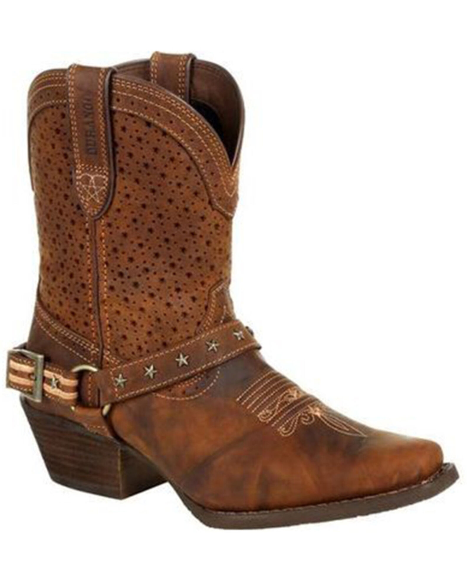 Image #1 - Durango Women's Western Booties - Snip Toe, Brown, hi-res
