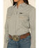 Image #9 - Wrangler Women's Solid Long Sleeve Snap Denim Shirt, Grey, hi-res