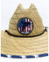 Cody James Men's USA Strong Lifeguard Straw Sun Hat , Red/white/blue, hi-res