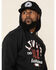 Levi's Men's Black 501 Trademark Graphic Hooded Sweatshirt , Black, hi-res