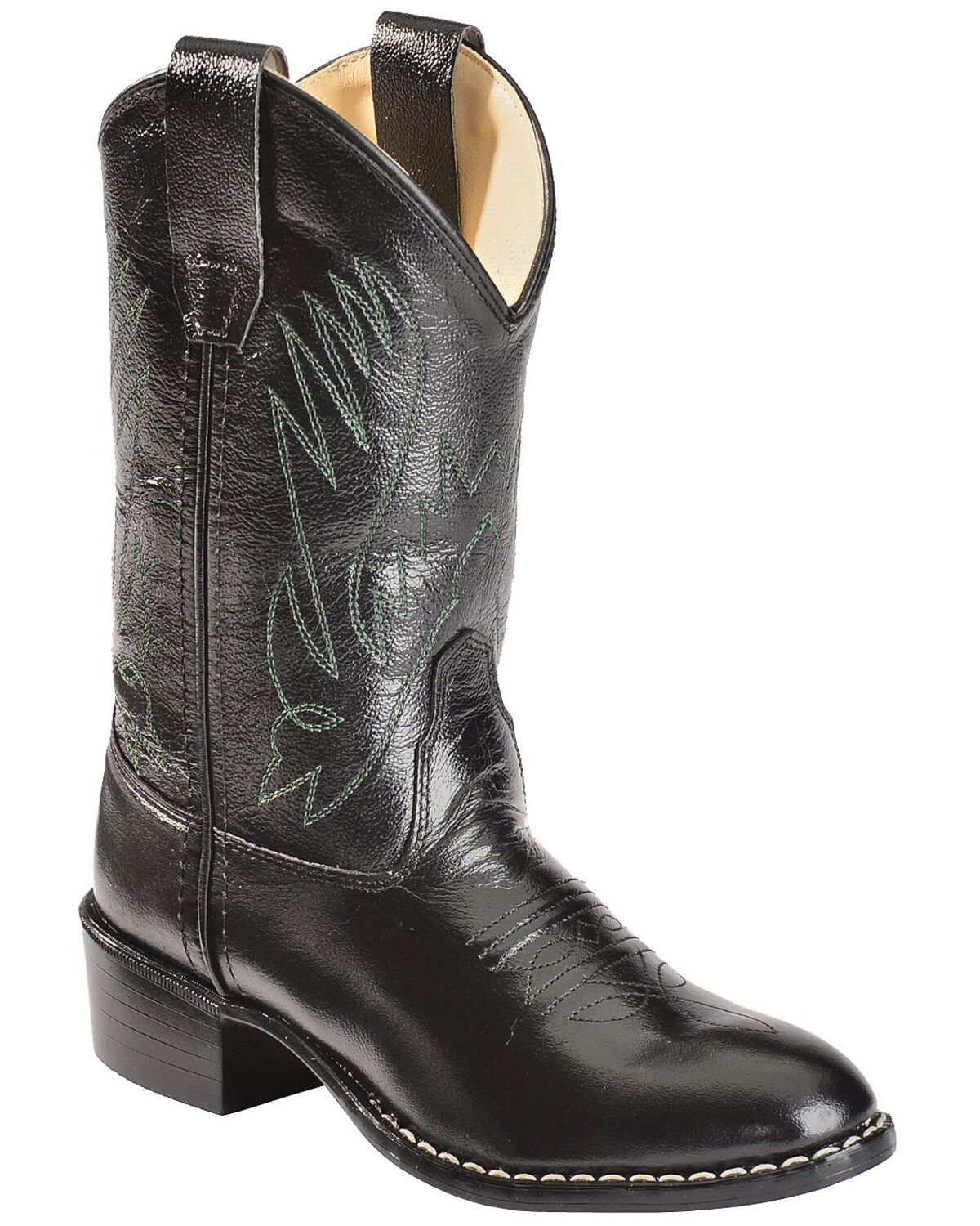 Kids black cowboy boots clearance