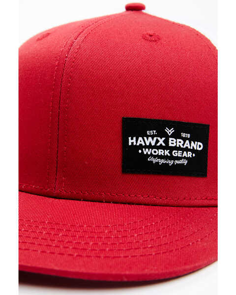Image #2 - Hawx Men's Solid Corner Patch Mesh-Back Ball Cap , Red, hi-res