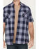 Image #3 - Ariat Men's Rebar Made Tough Short Sleeve Button-Down Stretch Work Shirt, Indigo, hi-res