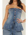 Image #3 - Wrangler Women's Denim Bustier, Blue, hi-res