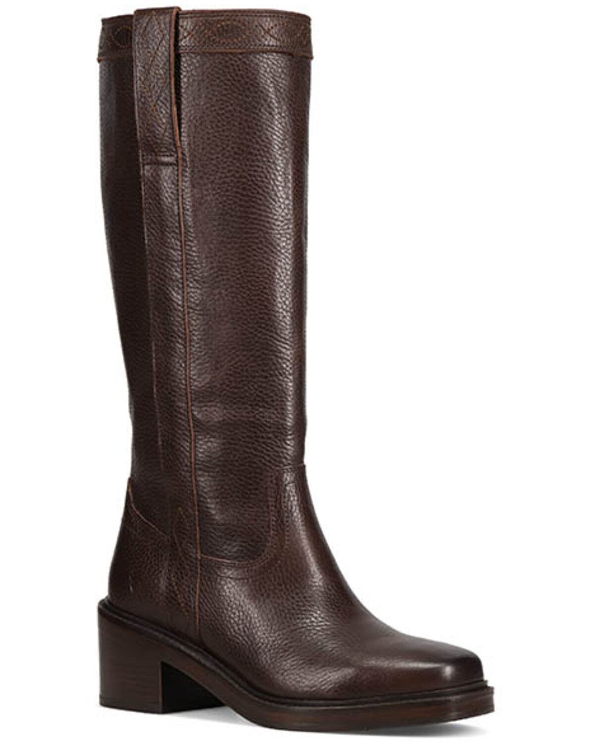 Image #1 - Frye Women's Kate Pull-On Boots - Square Toe, Dark Brown, hi-res