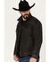 Image #2 - Levi's Men's Dark Wash Denim Trucker Jacket, Black, hi-res
