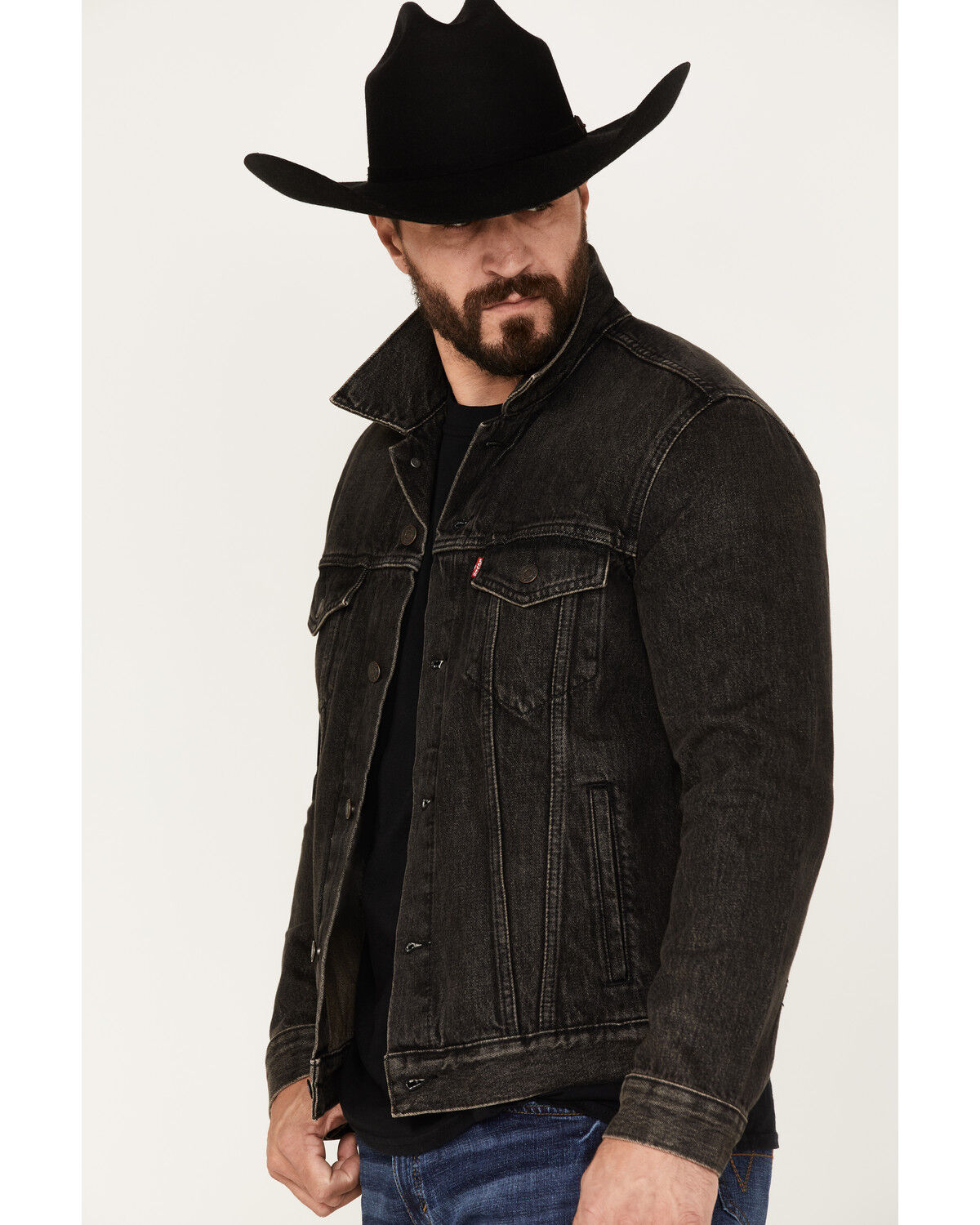 Levi's Men's Dark Wash Denim Trucker Jacket - Country Outfitter Levi's Men's Dark Wash Denim Trucker Jacket - Country Outfitter
