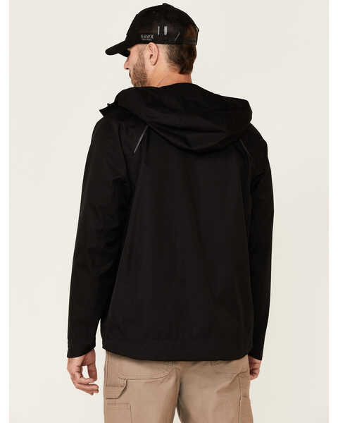 Image #4 - Hawx Men's Pro Elements Zip-Front Hooded Poly-Shell Work Jacket , Black, hi-res
