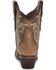 Image #4 - Circle G Women's Embroidered Ankle Booties - Snip Toe, Tan, hi-res