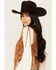 Image #2 - Vocal Women's Braided Lace Fringe Vest, Camel, hi-res