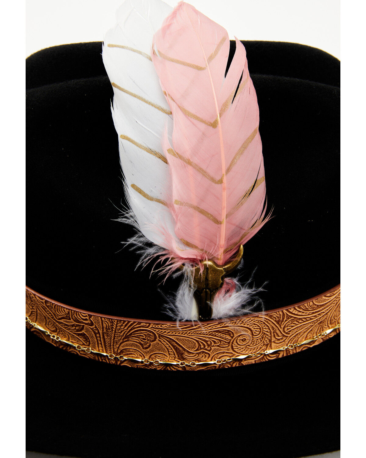 Image #2 - Shyanne Women's Feathered Cowboy Hat, Black, hi-res