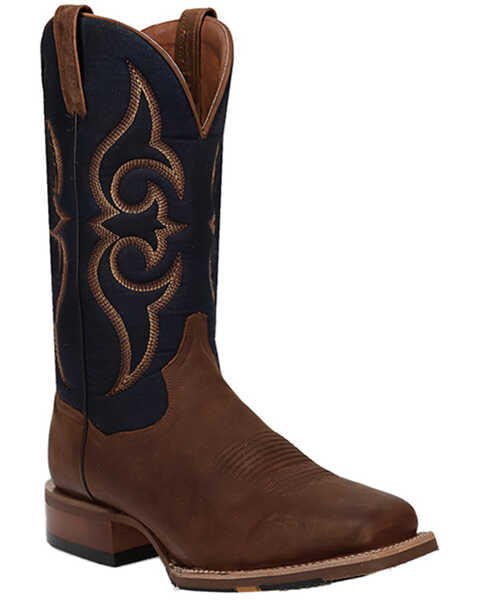 Image #1 - Dan Post Men's 13" Performance Western Boots - Broad Square Toe , Distressed Brown, hi-res