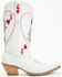 Image #2 - Dingo Women's Queen A Hearts Western Boots - Snip Toe , White, hi-res