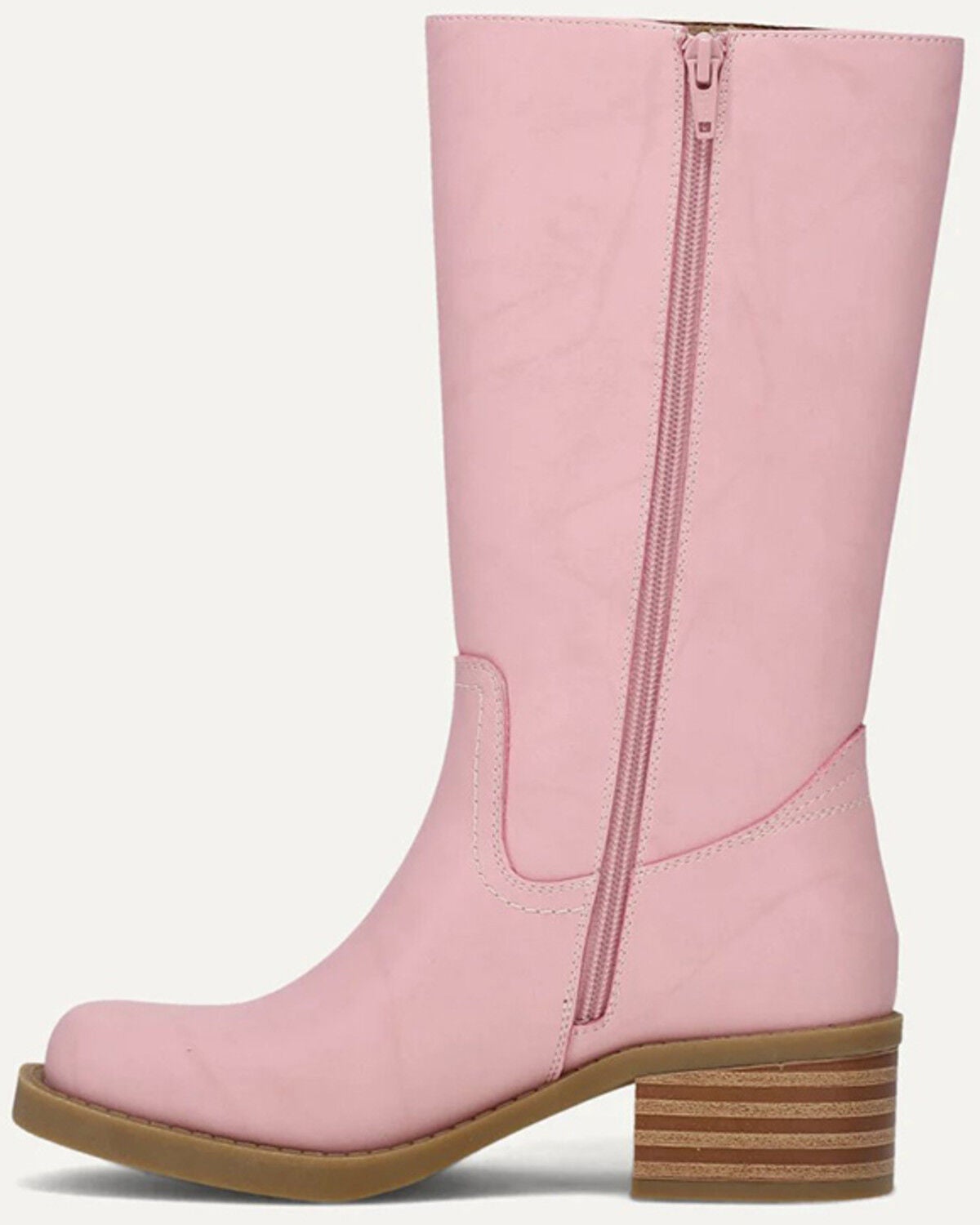 Image #2 - Frye & Co Girls' Miranda 14 Boots - Square Toe, Pink, hi-res