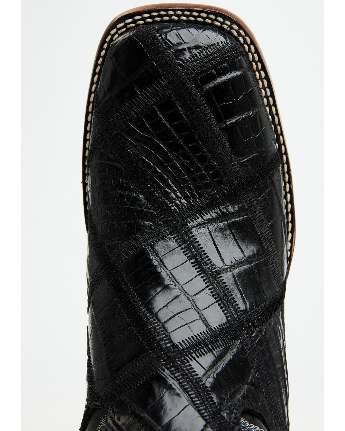 Image #6 - Cody James Men's Exotic American Alligator Western Boots - Broad Square Toe, Black, hi-res