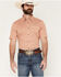 Image #1 - Cody James Men's Grill And Greet Medallion Print Short Sleeve Stretch Western Shirt, Red, hi-res