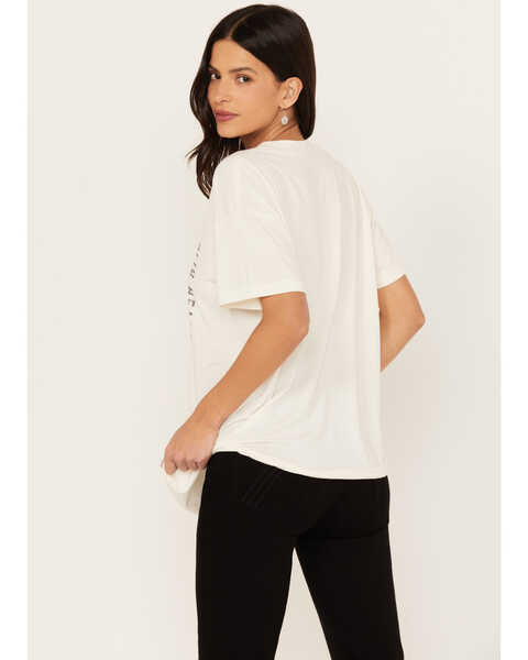 Image #4 - Cleo + Wolf Women's Trust Your Own Heart Oversized Graphic Tee, Cream, hi-res