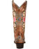 Image #4 - Macie Bean Women's Rose Garden Western Boots - Snip Toe, Honey, hi-res