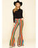 Ranch Dress'n Women's Serape Print Super Flare Jeans  , Multi, hi-res