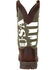 Image #5 - Durango Men's Army Green USA Western Performance Boots - Square Toe, Brown, hi-res