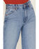Image #2 - Wrangler Women's Light Wash Bonnie Loose Flare Wide Jeans, Blue, hi-res