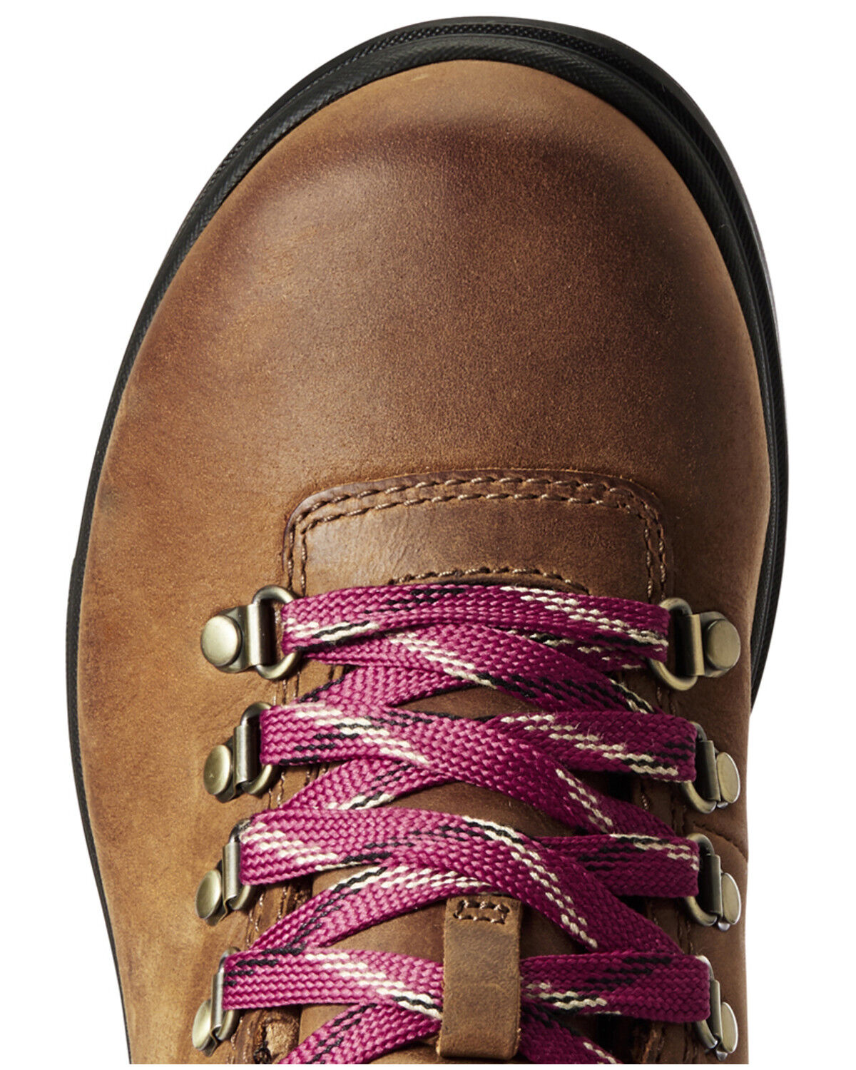 Image #4 - Ariat Women's Barnyard Lace-Up Boots - Round Toe, Brown, hi-res
