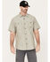 Image #1 - Hawx Men's Oxford Short Sleeve Button-Down Work Shirt, Olive, hi-res