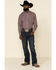 Image #2 - Resistol Men's Red Orchard Geo Print Long Sleeve Western Shirt, Red, hi-res