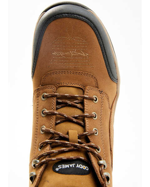 Image #7 - Cody James Men's Endurance Soft Song Shin Buff Lace-Up Work Boots - Round Toe , Tan, hi-res