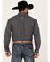 Image #4 - Ariat Men's Wrinkle Free Killian Checkered Print Long Sleeve Button-Down Shirt, Dark Blue, hi-res