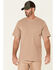 Image #1 - Hawx Men's Solid Natural Forge Short Sleeve Work Pocket T-Shirt - Tall, Natural, hi-res