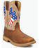 Image #1 - Justin Men's 11" Bolt Waterproof Pull-On Work Boots - Composite Toe, Brown, hi-res