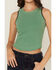 Image #2 - Cleo + Wolf Women's Solid Tank Top, Green, hi-res