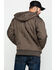 Ariat Men's Rebar Cold Weather Reversible Zip Work Hooded Sweatshirt - Big & Tall, Bark, hi-res