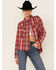 Image #1 - Wrangler Retro Women's Flannel Plaid Shirt, Red, hi-res