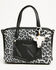 Image #1 - Shyanne Steer Head Cowhide Bag Charm, Brown, hi-res
