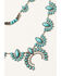 Image #2 - Shyanne Women's Cactus Rose Turquoise Layered Crescent Stone Necklace , Rust Copper, hi-res