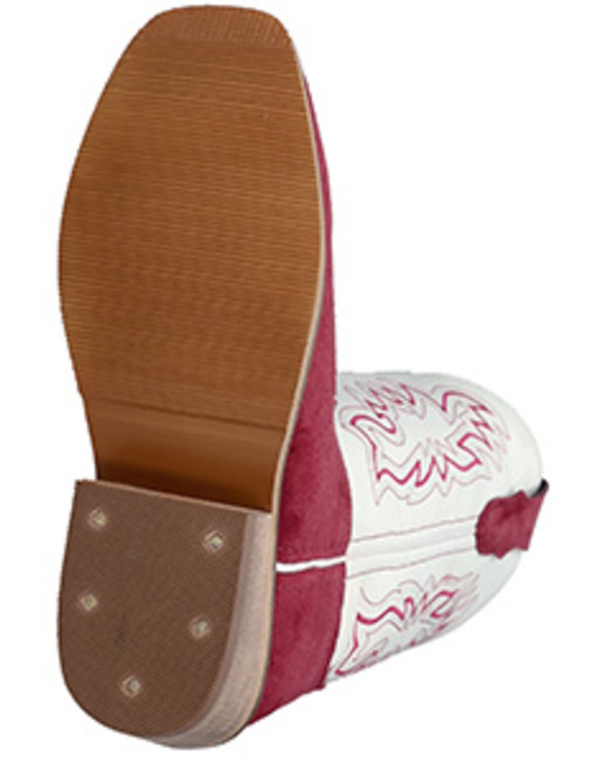 Image #7 - Smoky Mountain Little Girls' Whichita Western Boots - Square Toe, Red, hi-res