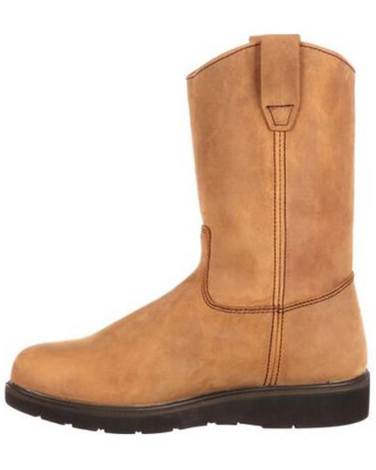Image #4 - Georgia Boot Men's Farm and Ranch Wellington Boots - Soft Toe, Tan, hi-res