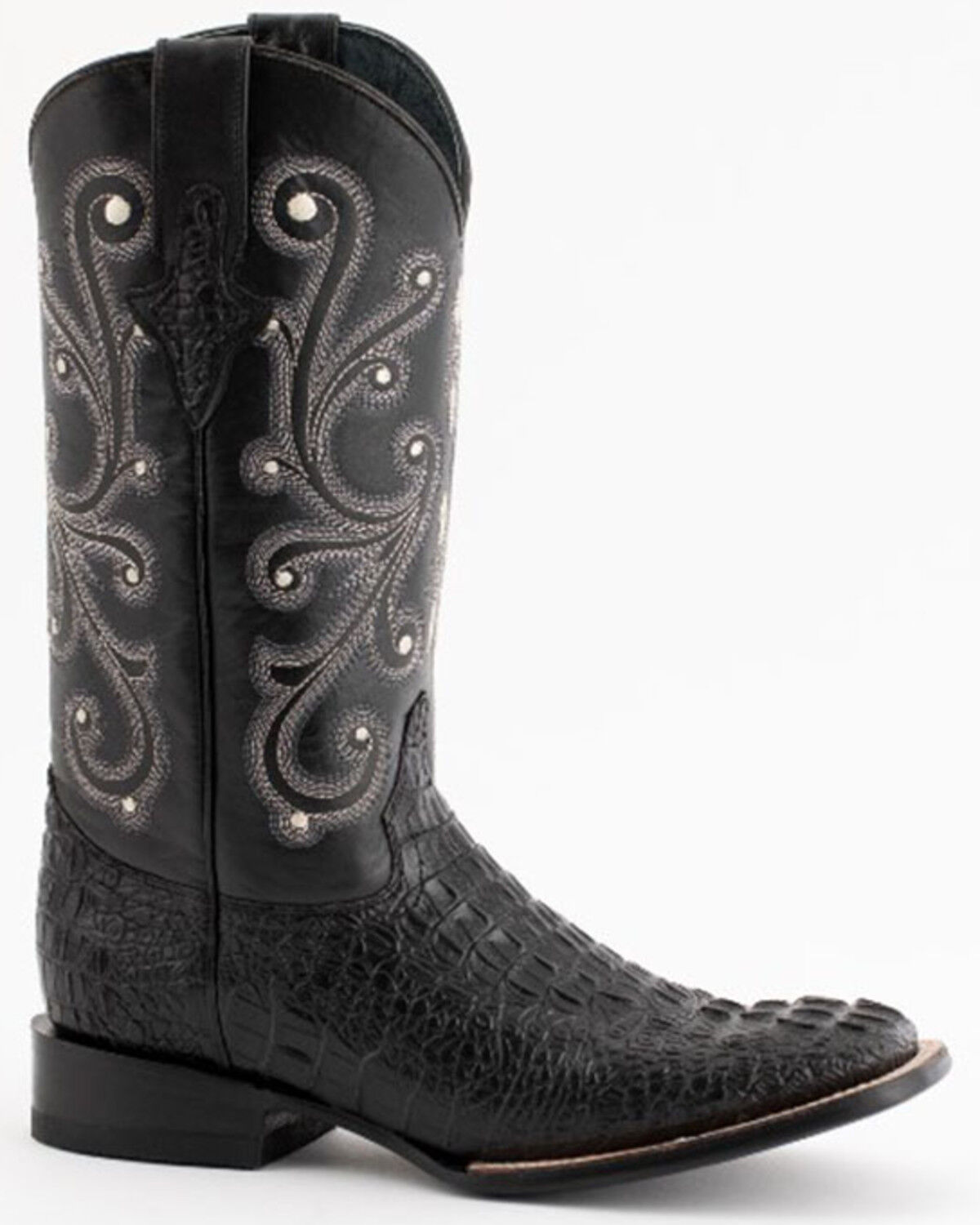 black crocodile cowboy boots