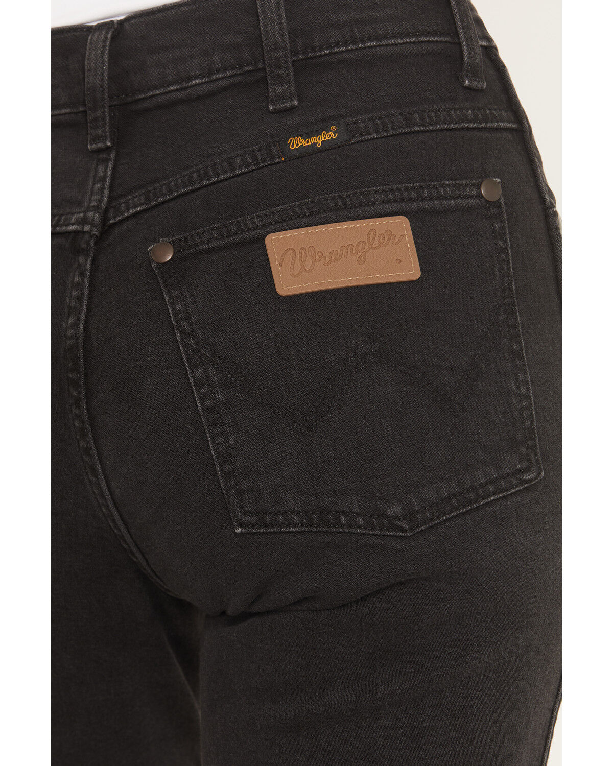 Image #4 - Wrangler Women's Mid Rise Wrancher Bootcut Stretch Denim Jeans, Black, hi-res