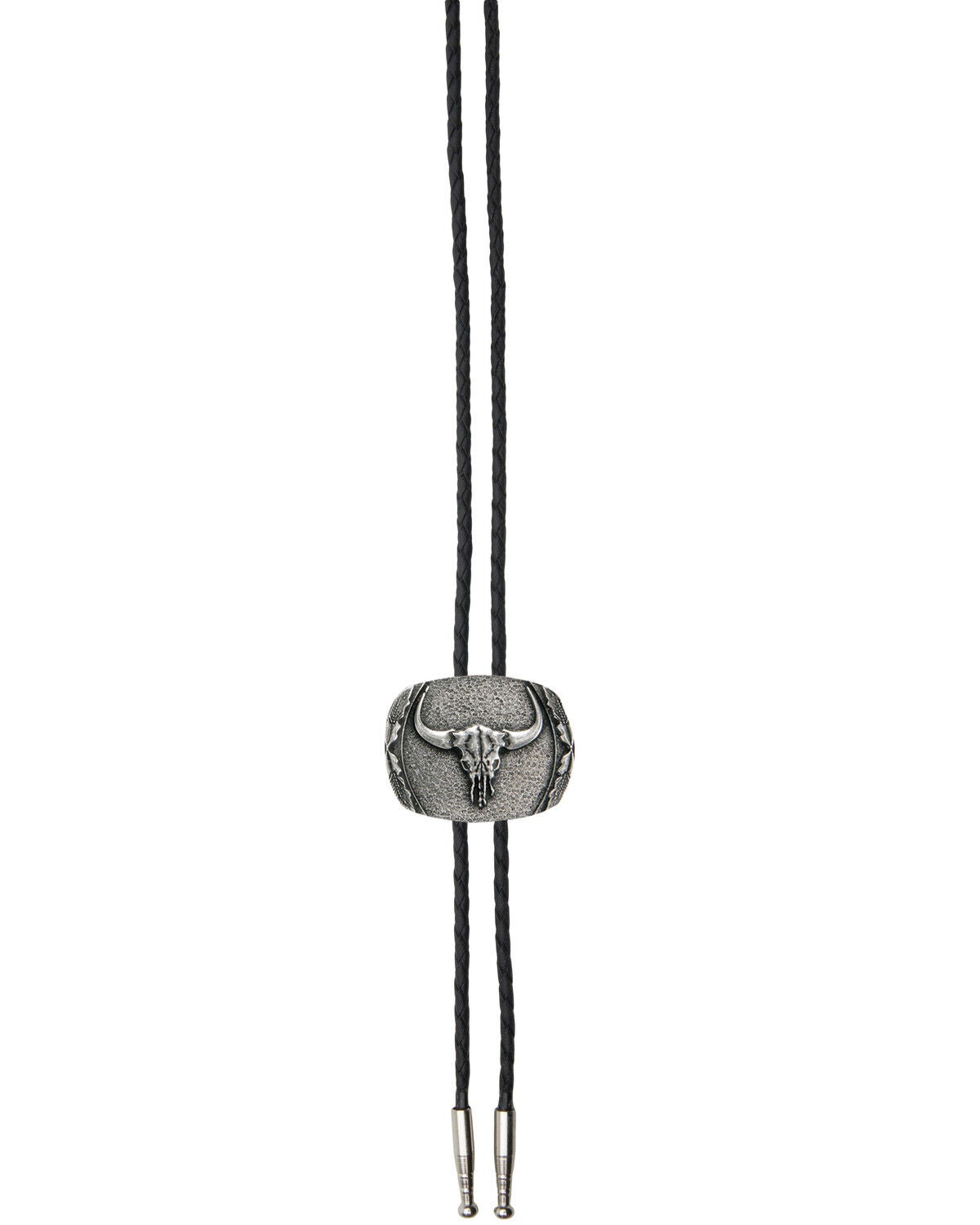 Image #1 - AndWest Men's Skull & Feather Bolo Tie, Gold, hi-res