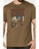 Image #3 - Brothers and Sons Men's Olive Zion National Park Graphic Short Sleeve T-Shirt, Olive, hi-res