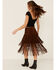 Stetson Women's Brown Fringe Suede Skirt, Brown, hi-res