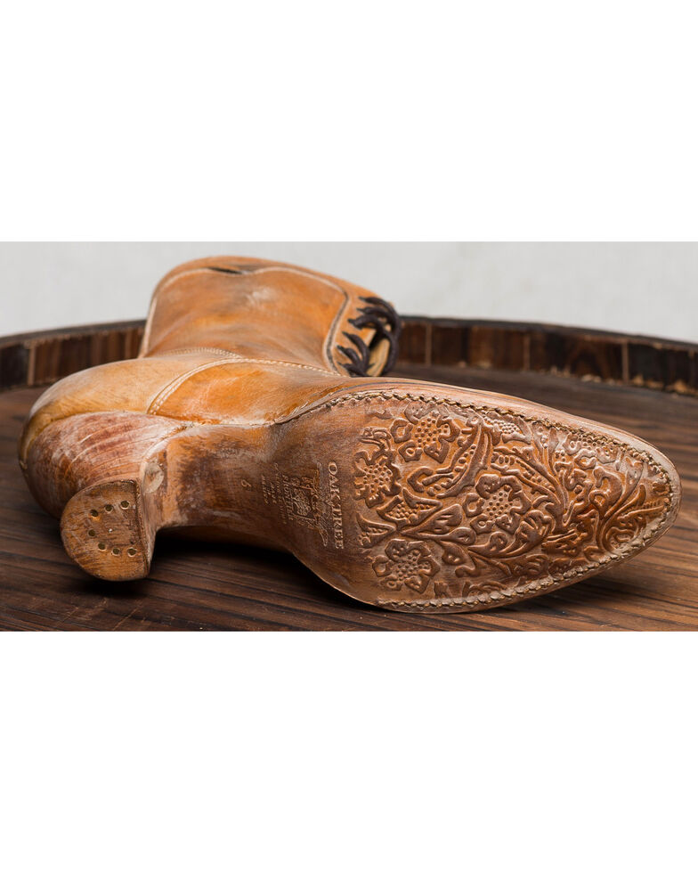Oak Tree Farms Tan Eleanor Boots - Medium Toe, Tan, hi-res
