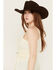Image #2 - Angie Women's Crochet Tank Top, Ivory, hi-res
