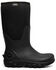 Image #2 - Bogs Men's Classic Seamless Tall Waterproof Rubber Boots - Round Toe, Black, hi-res