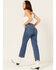 Image #3 - Levi's Women's Medium Wash Ribcage Ultra High Rise Straight Jeans, Blue, hi-res