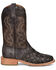 Corral Men's Black Embroidery Western Boots - Broad Square Toe, Black, hi-res