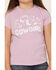 Image #3 - Shyanne Girls' Cool To Be A Cowgirl Short Sleeve Graphic Tee, Lavender, hi-res
